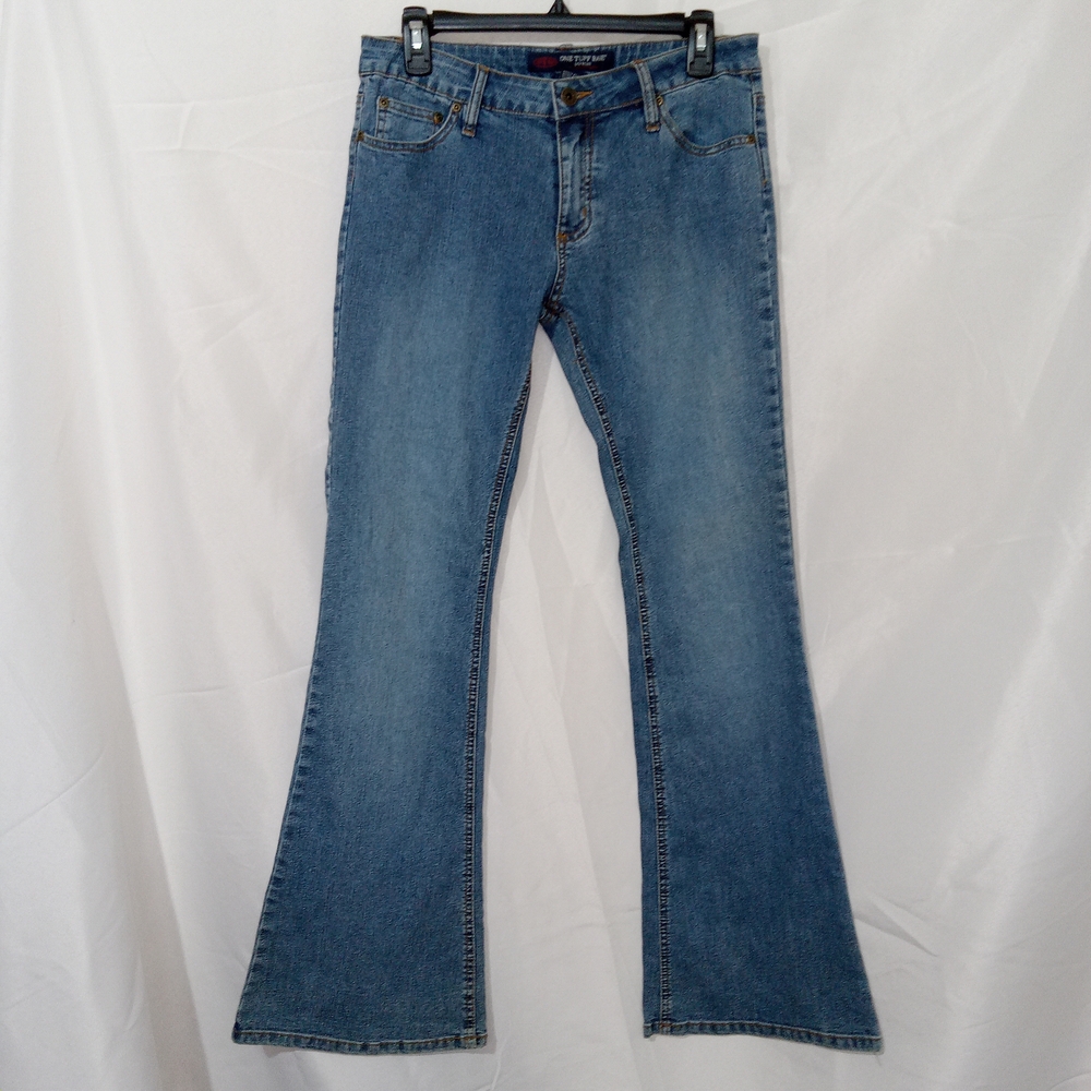 One Tuff Babe Jeans Size 9/10 Women's Junior Low Rise Flare Leg 90's Y2K Vtg